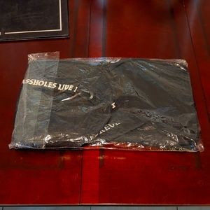 Assholes live forever black duffle bag brand new in package